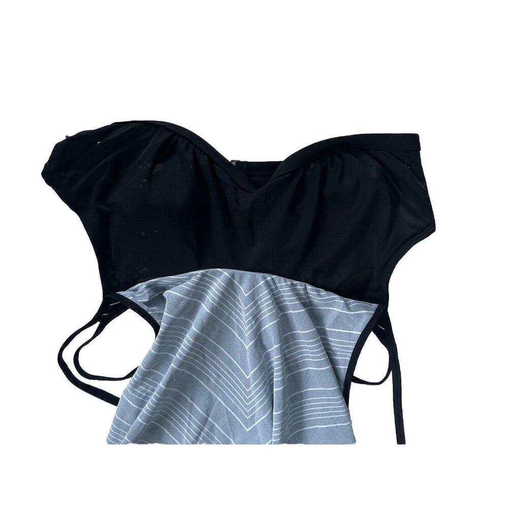NWT Athleta 38 B / C Chevron Blousy Tankini Top Swim Top Swimsuit Top - Picture 4 of 9